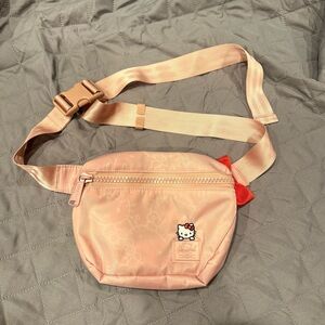 Rare Herschel x Hello Kitty Fifteen Belt Bag Pink Sanrio Bow Sling Fanny Pack